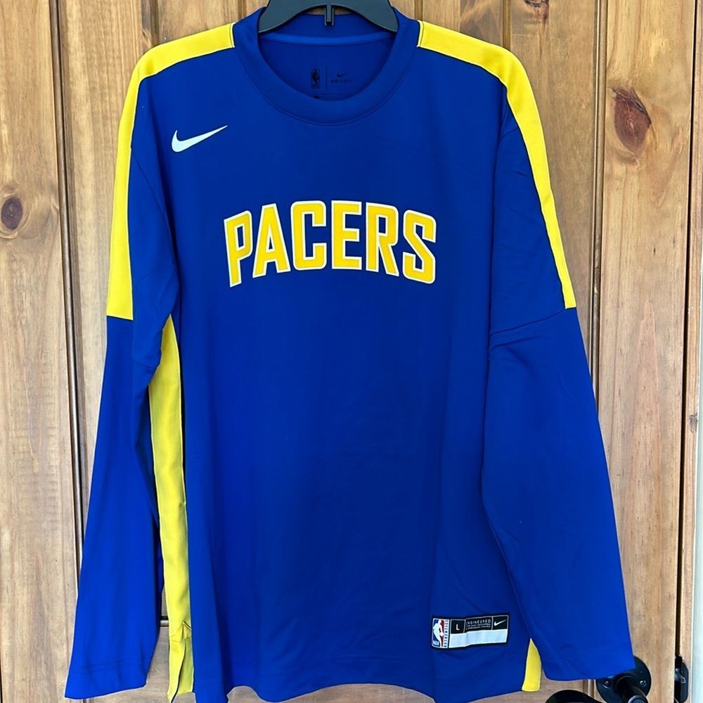NEW with Tags Nike Pacers NBA long sleeve drifit shirt